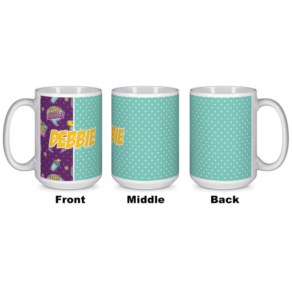 Pinata Birthday Coffee Mug - 15 oz - White APPROVAL