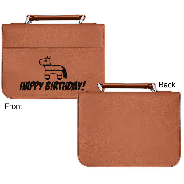 Pinata Birthday Cognac Leatherette Bible Covers - Small Single Sided Apvl
