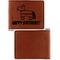 Pinata Birthday Cognac Leatherette Bifold Wallets - Front and Back Single Sided - Apvl