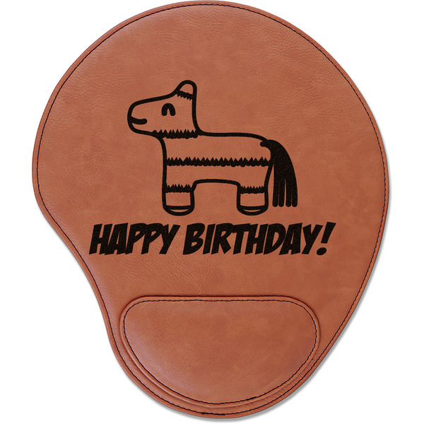 Custom Pinata Birthday Leatherette Mouse Pad with Wrist Support (Personalized)