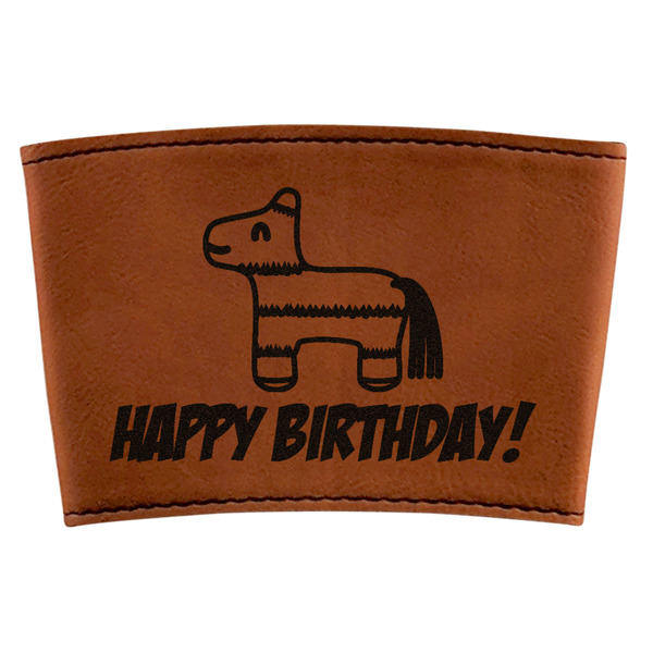 Custom Pinata Birthday Leatherette Cup Sleeve (Personalized)