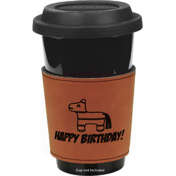 Pinata Birthday Leatherette Cup Sleeve - Single Sided (Personalized)