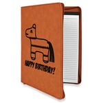Pinata Birthday Leatherette Zipper Portfolio with Notepad (Personalized)