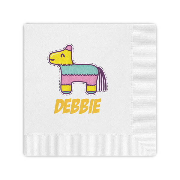 Custom Pinata Birthday Coined Cocktail Napkins (Personalized)