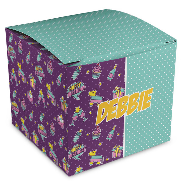 Custom Pinata Birthday Cube Favor Gift Boxes (Personalized)