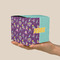 Pinata Birthday Cube Favor Gift Box - On Hand - Scale View
