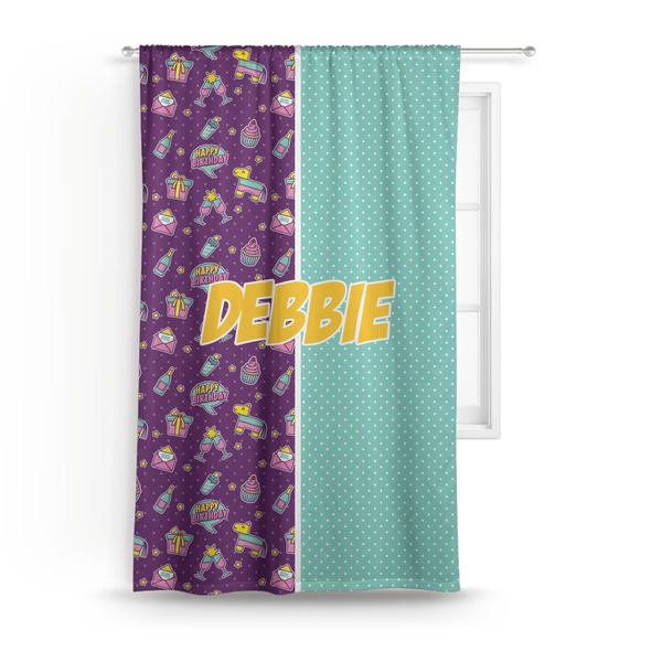 Custom Pinata Birthday Curtain - 50"x84" Panel (Personalized)