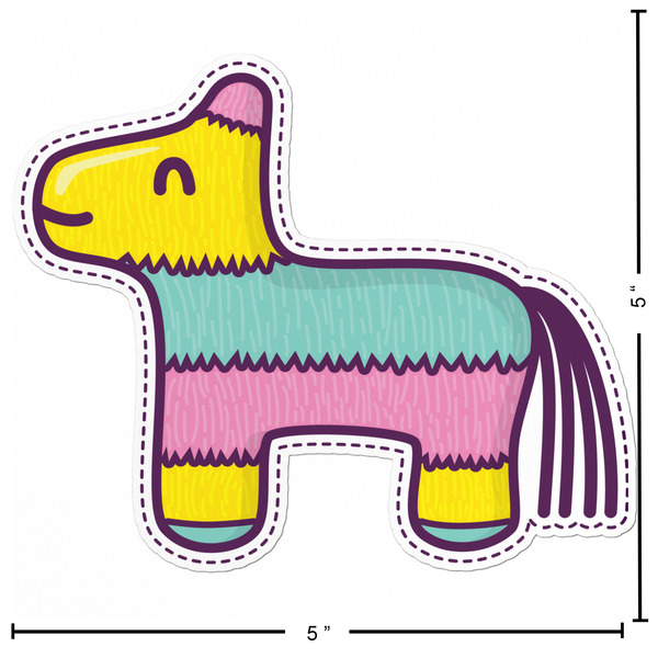 Pinata Birthday Custom Shape Iron On Patches - L - APPROVAL