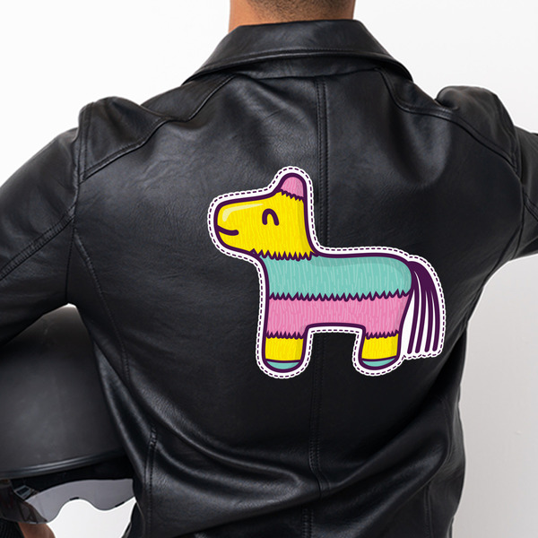 Pinata Birthday Custom Shape Iron On Patches - XXXL - APPROVAL