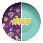 Pinata Birthday Microwave Safe Plastic Plate - Composite Polymer (Personalized)