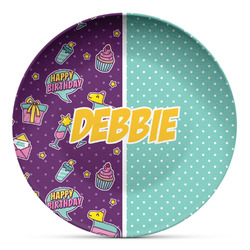 Pinata Birthday Microwave Safe Plastic Plate - Composite Polymer (Personalized)