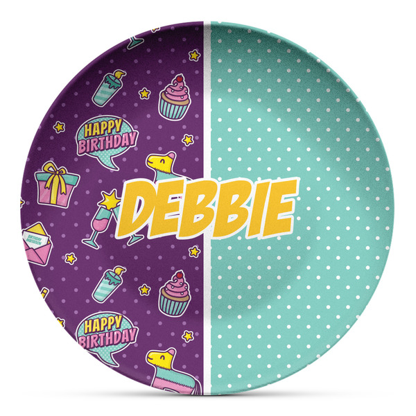Custom Pinata Birthday Microwave Safe Plastic Plate - Composite Polymer (Personalized)