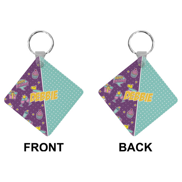 Pinata Birthday Diamond Keychain (Front + Back)