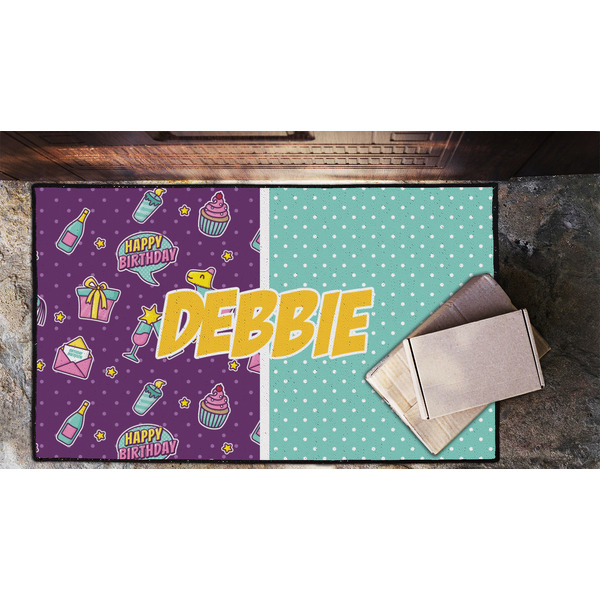 Pinata Birthday Door Mat - LIFESTYLE (Lrg)