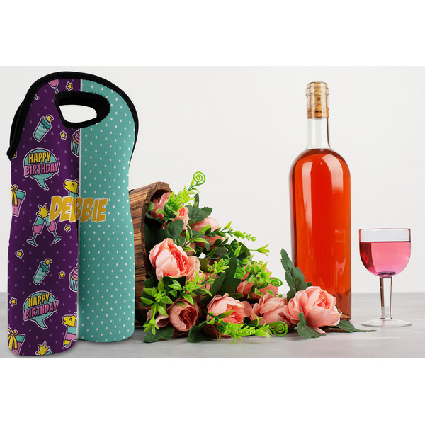 Pinata Birthday Double Wine Tote - LIFESTYLE (new)