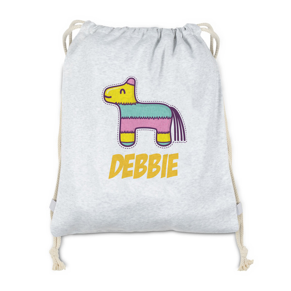 Custom Pinata Birthday Drawstring Backpack - Sweatshirt Fleece - Double Sided (Personalized)