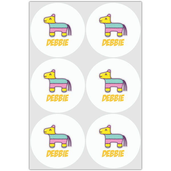 Pinata Birthday Drink Topper - Large - Set of 6