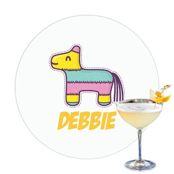 Pinata Birthday Printed Drink Topper - 3.25" (Personalized)