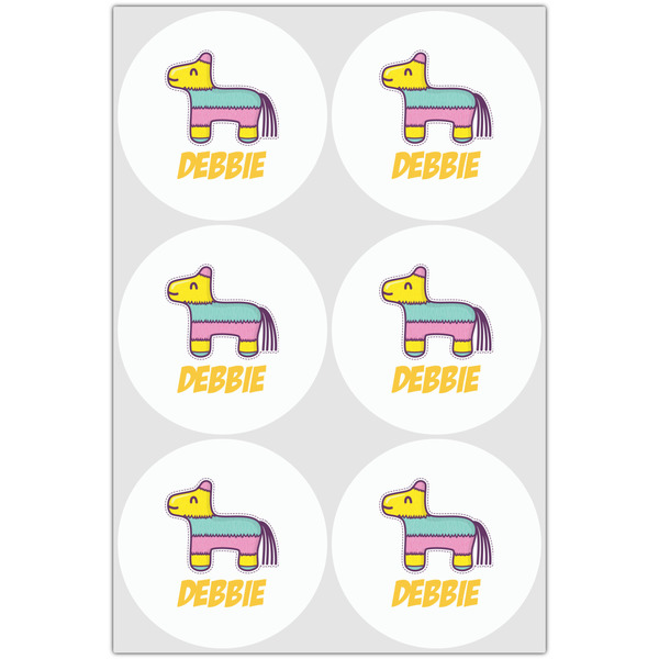 Pinata Birthday Drink Topper - XLarge - Set of 6