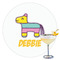 Pinata Birthday Printed Drink Topper - 3.5" (Personalized)