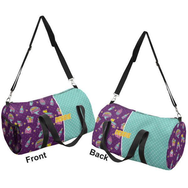 Pinata Birthday Duffle bag large front and back sides