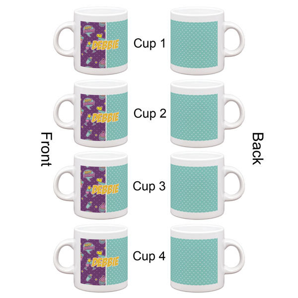 Pinata Birthday Espresso Cup Set of 4 - Apvl