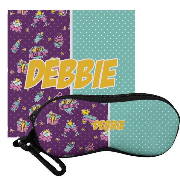 Custom Pinata Birthday Eyeglass Case & Cloth (Personalized)