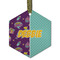 Pinata Birthday Frosted Glass Ornament - Hexagon