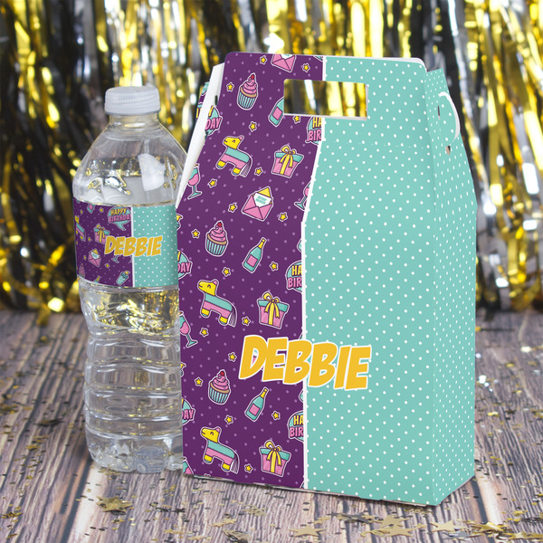 Pinata Birthday Gable Favor Box - In Context