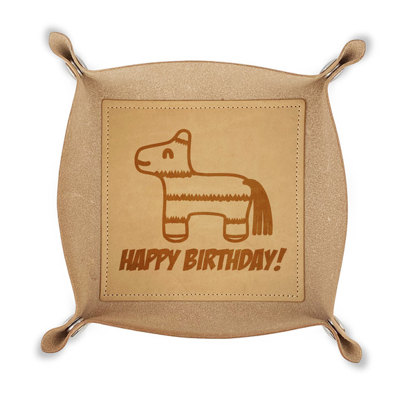 Custom Pinata Birthday Genuine Leather Dice Tray (Personalized)