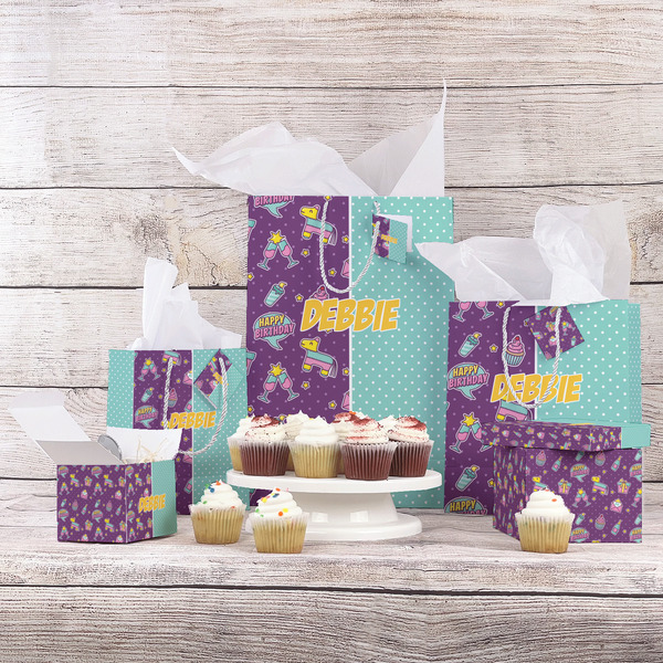 Pinata Birthday Gift Bags - In Context