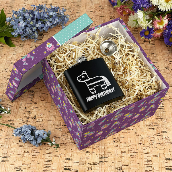 Pinata Birthday Gift Boxes with Lid - Canvas Wrapped - X-Large - In Context