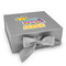 Pinata Birthday Gift Boxes with Magnetic Lid - Silver - Front