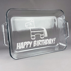 Pinata Birthday Glass Baking Dish with Truefit Lid - 13in x 9in (Personalized)