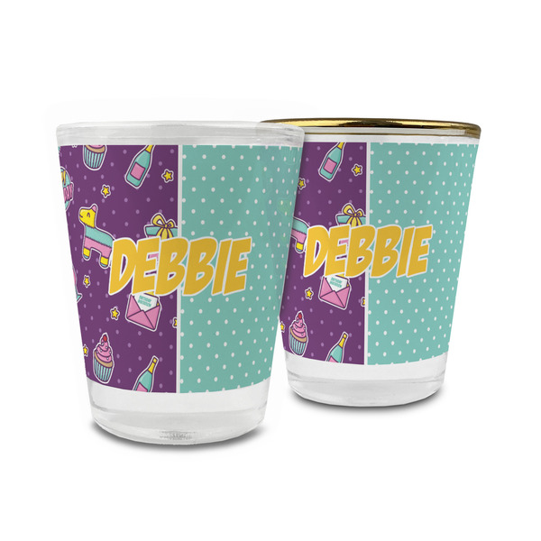 Custom Pinata Birthday Glass Shot Glass - 1.5 oz (Personalized)