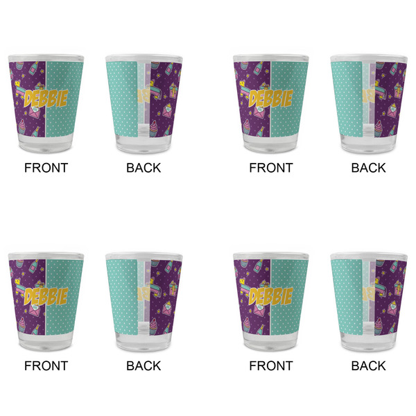 Pinata Birthday Glass Shot Glass - Standard - Set of 4 - APPROVAL