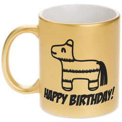Pinata Birthday Metallic Mug (Personalized)