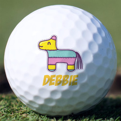 Pinata Birthday Golf Balls - Non-Branded - Set of 3 (Personalized)