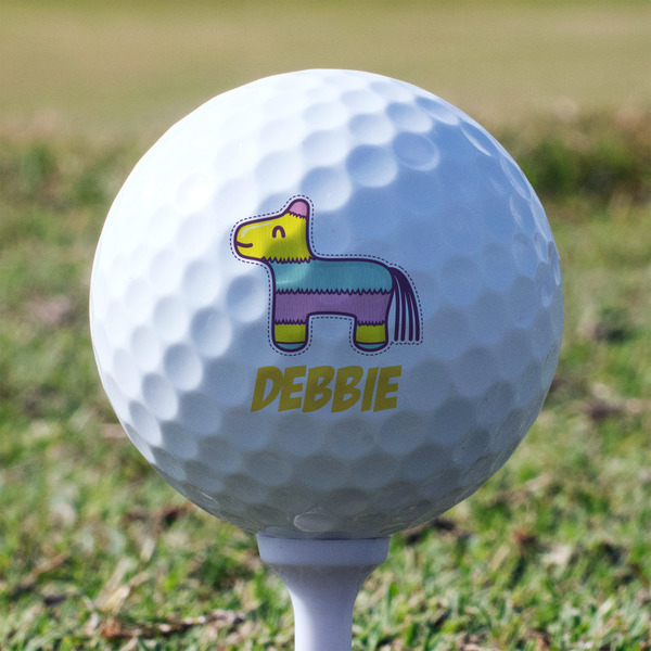 Pinata Birthday Golf Ball - Non-Branded - Tee