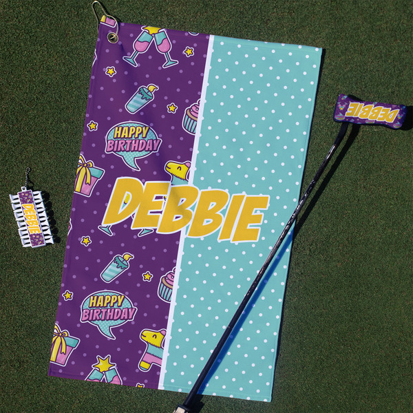Custom Pinata Birthday Golf Towel Gift Set (Personalized)