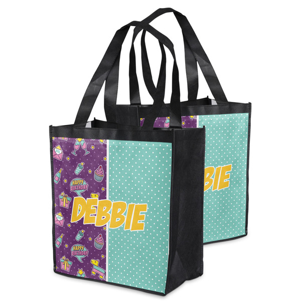 Pinata Birthday Grocery Bag - MAIN
