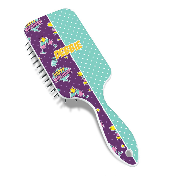 Pinata Birthday Hair Brush - Angle View