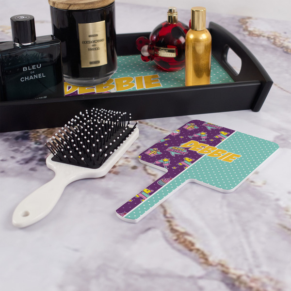 Pinata Birthday Hand Mirror - With Hair Brush