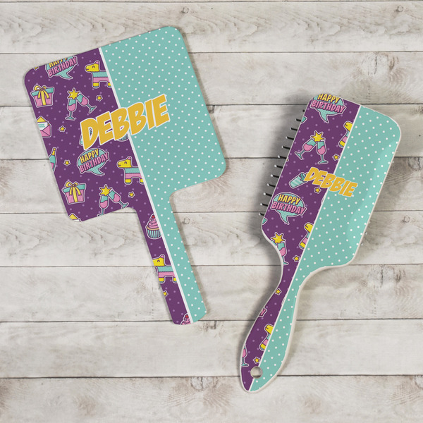 Pinata Birthday Hand Mirrors - In Context