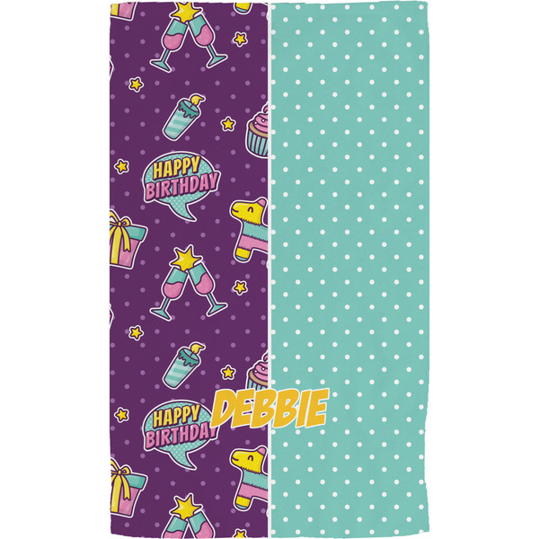Pinata Birthday Hand Towel (Personalized) Full
