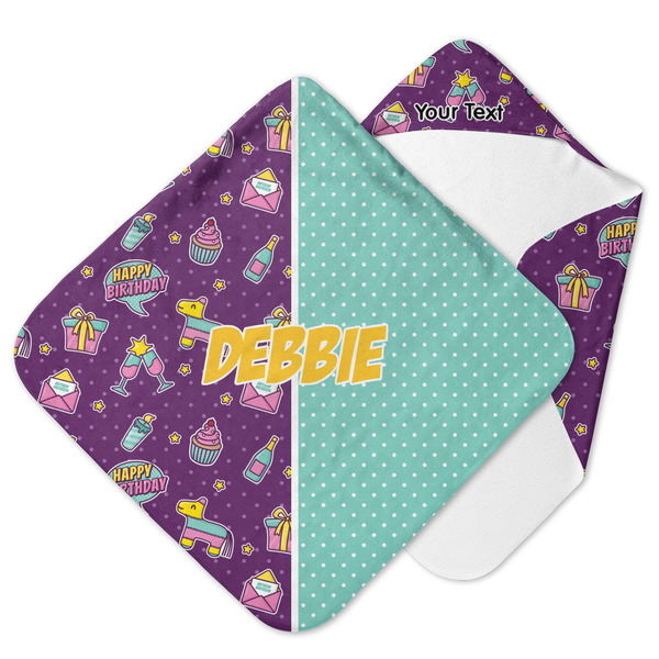 Custom Pinata Birthday Hooded Baby Towel (Personalized)