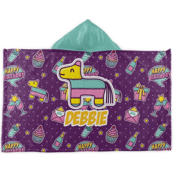 Custom Pinata Birthday Kids Hooded Towel (Personalized)