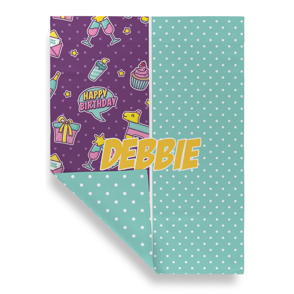 Pinata Birthday House Flags - Double Sided - FRONT FOLDED