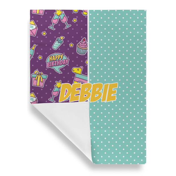 Pinata Birthday House Flags - Single Sided - FRONT FOLDED