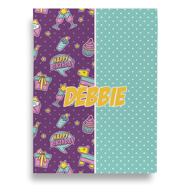 Pinata Birthday House Flags - Single Sided - FRONT